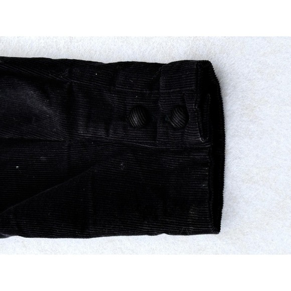 Laura Ashley Black Corduroy Long Puff Sleeve Midi Dress Size 10 Romantic Cottage - Picture 14 of 16